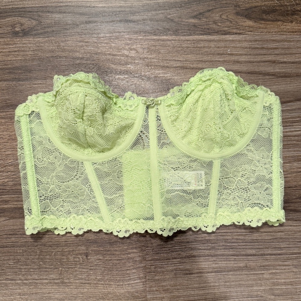 FOREVER 21 Pastel Green Lace Bra | Small